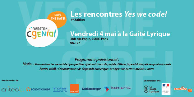 Le 4 mai, c’est Yes we code! à la Gaîté